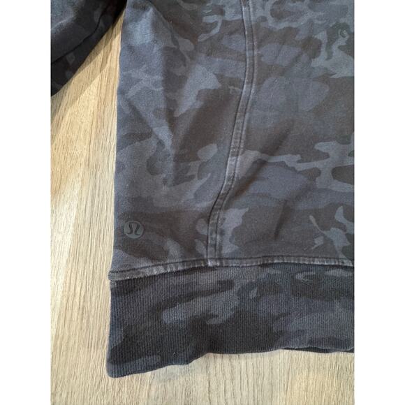 Lululemon Scuba Camo Pullover Hoodie Thumbholes Size 6 - Picture 3 of 6